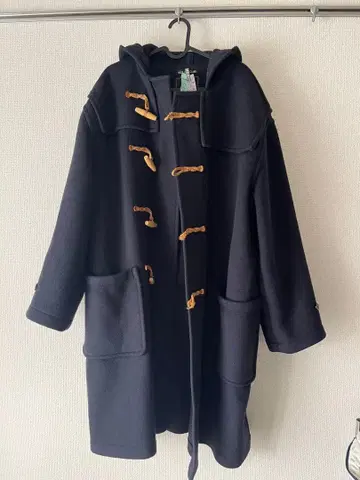 [하자품] Gloverall 더플 코트 네이비 클리닝 완료