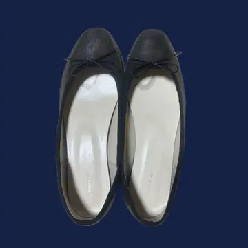 블랙 발레 슈즈 리본 포함