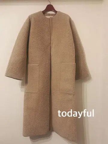 todayful 칼라리스 보아 코트 36