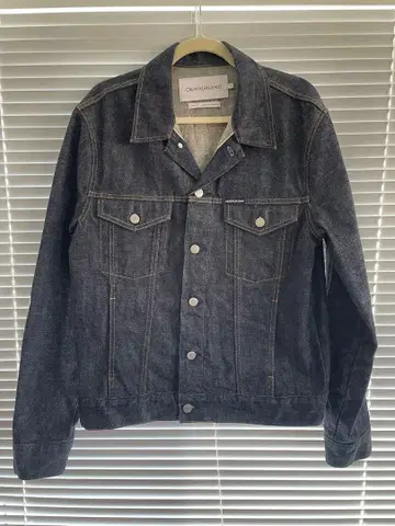 CALVIN KLEIN JEANS 다크 데님 자켓 M 사이즈