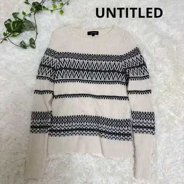 새상품급 UNTITLED 니트 스웨터 울 M 사이즈