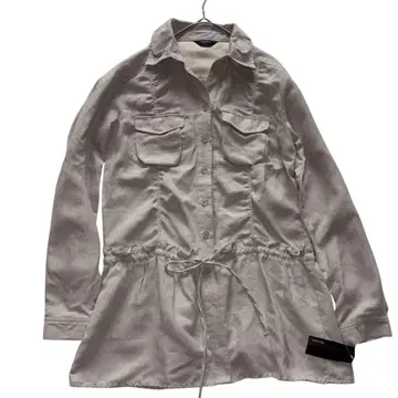 이다나 셔츠 원피스 드로스트 개더 긴팔 (S) 택 포함