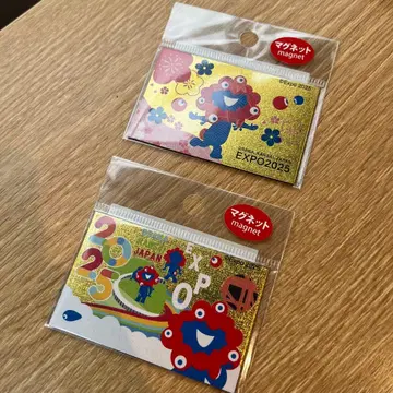 먀쿠먀쿠 황금 마그넷 2개 세트 오사카 간사이 만박 공식