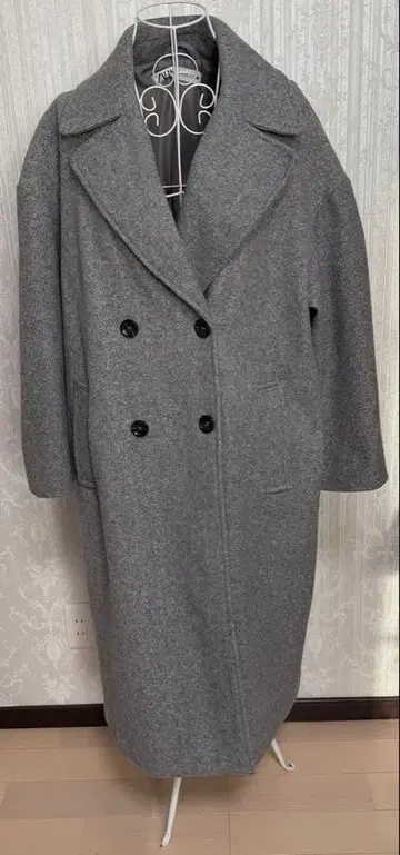 ZARA 자라 롱 코트 그레이