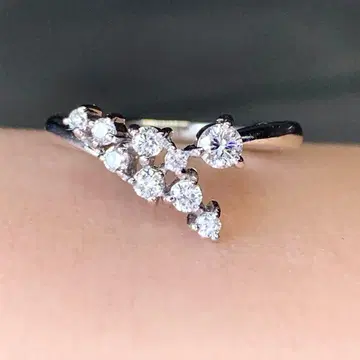 플라티나 900 다이아몬드 0.32ct 다이아몬드 반지
