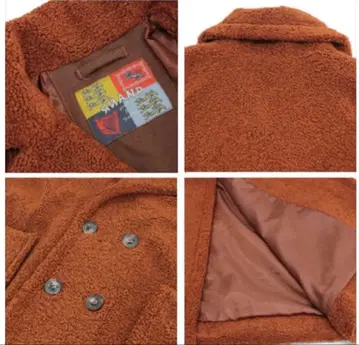 RNA 더블 브레스트 보아 코트 피 코트 보아 C0691