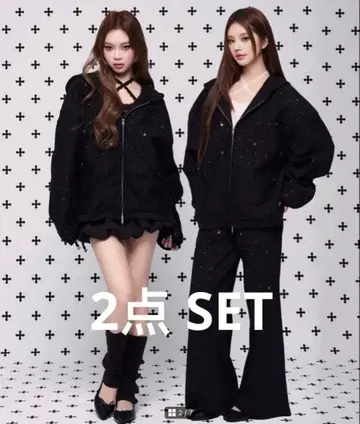 ANDWANG Kirakira 셋업 black S