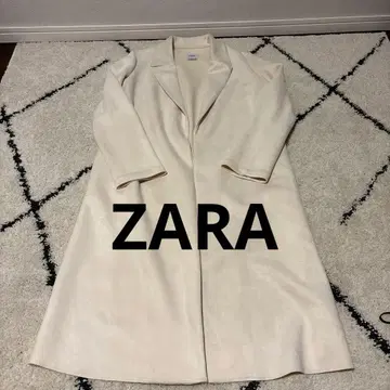 ZARA 롱 코트 XS 크림색