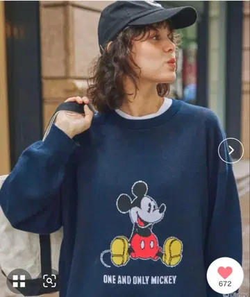 MONO-MARTLADY'S [Disney] 오버사이즈 니트 풀오버