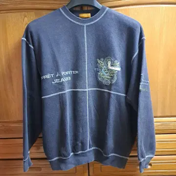 일본제 Lancel 자수 로고 트레이닝복 네이비