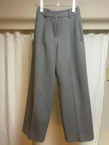 PLST 그레이 와이드 팬츠 S 사이즈