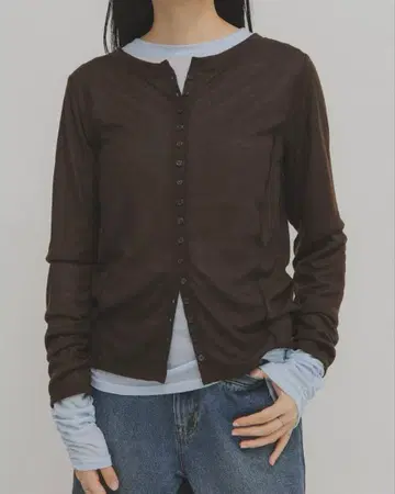 KBF 바이컬러 레이어드 티셔츠