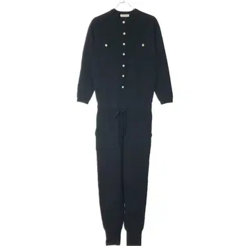 MADISONBLUE 펄 버튼 니트 블랙 올인원 02(M)