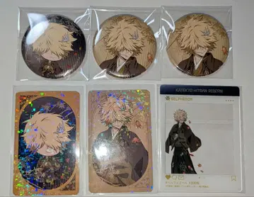 가정교사 히트맨 REBORN! 가을 기모노 캔뱃지 클리어 카드 카드 벨