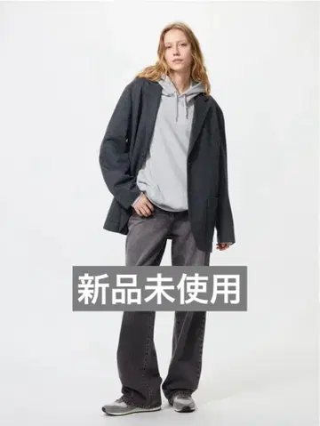 UNIQLO 미사용 새상품 와이드 스트레이트 청바지 긴 길이