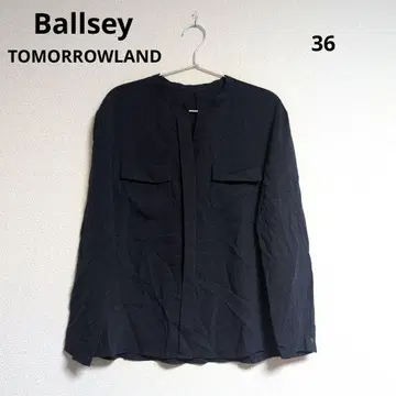 0451 Ballsey 보르지 스키퍼 가슴 포켓 긴팔 블라우스 36