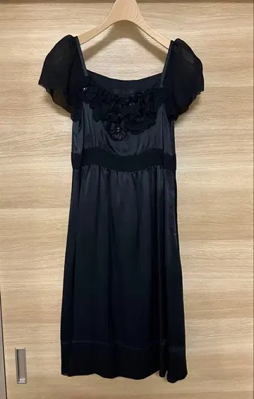 여성용 스트로베리 필드 드레스 원피스 블랙