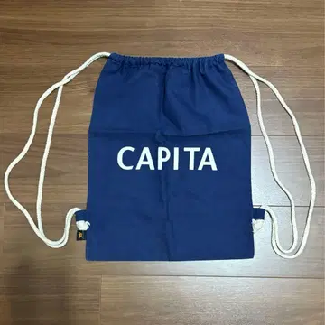 빈티지 구제 의류 냅색 네이비