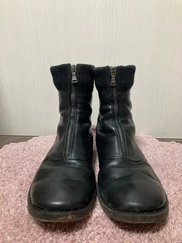 닐바렛 리브 지퍼 부츠 블랙 41