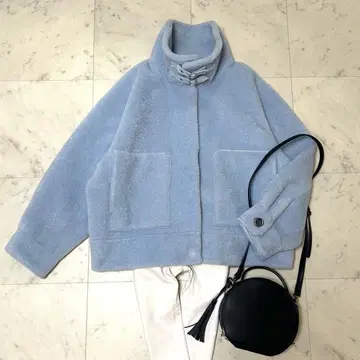 새상품급 스터링 루어 에코 무스탕 숏 자켓 L