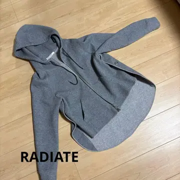 RADIATE 그레이 후드 맨투맨