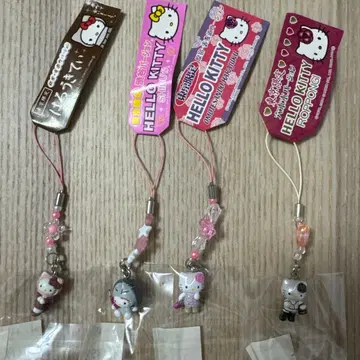 지역 한정 키티 도쿄 긴자 시부야 하라주쿠 롯폰기 스트랩 세트