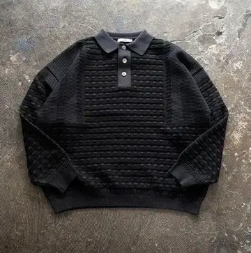 25AW 야시키 피케 셔츠 YASHIKI Rikka Knit Polo