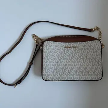 Michael Kors 숄더백 중형 화이트/브라운