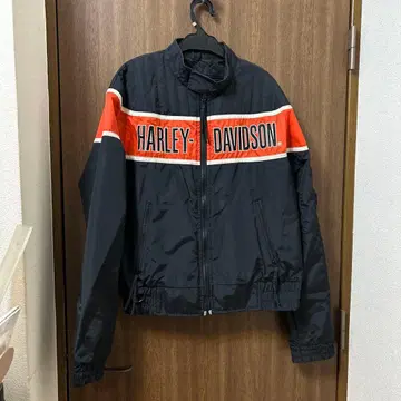 HARLEY-DAVIDSON 점퍼 블랙/오렌지