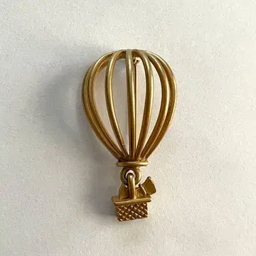 AGATHA 파리 벌룬 브로치 무광 골드