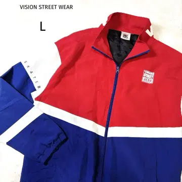 VISIONSTREETWEAR 트리컬러 나일론 자켓 L 90s