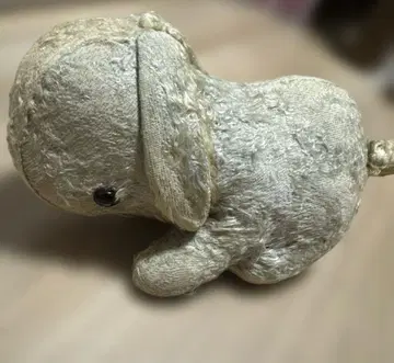 초레어 1930년대 독일 앤티크 블루 토끼 오르골 봉제 인형