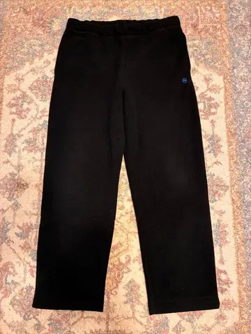 NAUTICA 플리스 팬츠 와이드 블랙