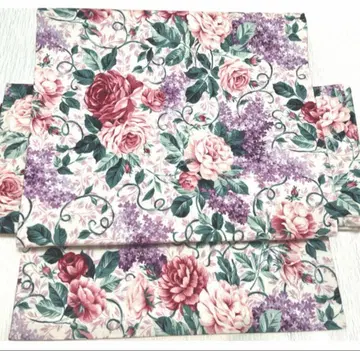 장미와 팥색에 도트 3부식 만들기 오비 리버서블 핸드메이드