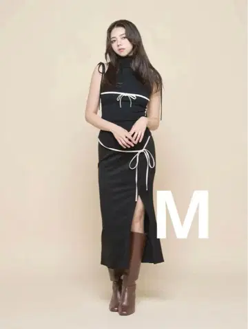 Andmary Ribbon mermaid skirt black M