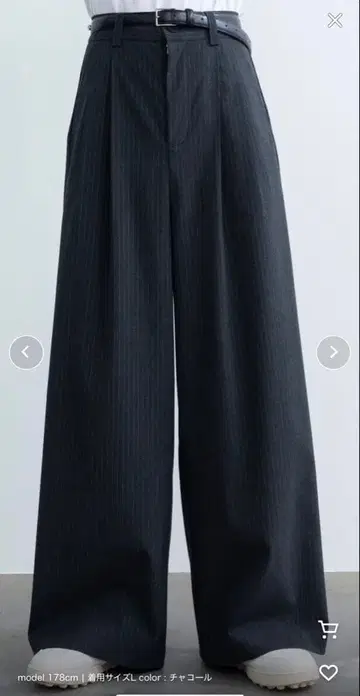 SINSS 슬랙스 차콜 그레이 L