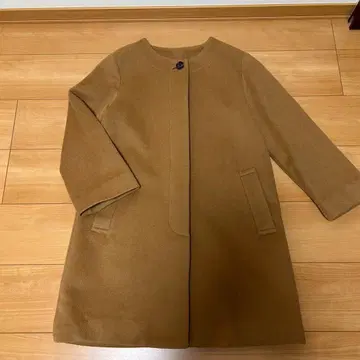 [ 새상품급 ] 무인양품 울 코트 노카라 코트 M