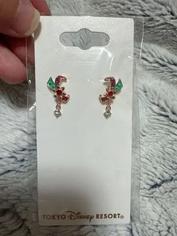 도쿄 디즈니 리조트 미니 40주년 의상 모티브 귀걸이
