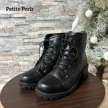 페치프루르 24.0-24.5 블랙 부츠 레이스업 하카마 졸업식 새상품