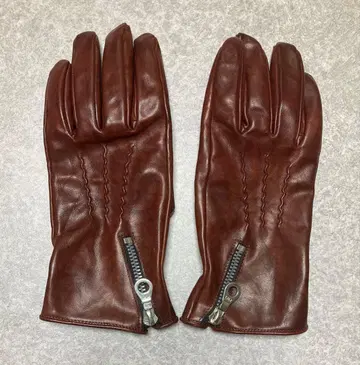 [ 미사용 새상품 ] 백크러쉬 가죽 그로브 M 브라운