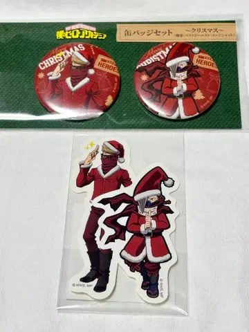 나의 히어로 아카데미아 크리스마스 캔뱃지 & 스티커 세트