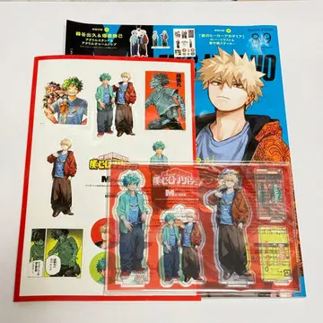 히로아카 남성용 논노 2025 증간 아크릴 스탠드 스티커 바쿠고 미도리야