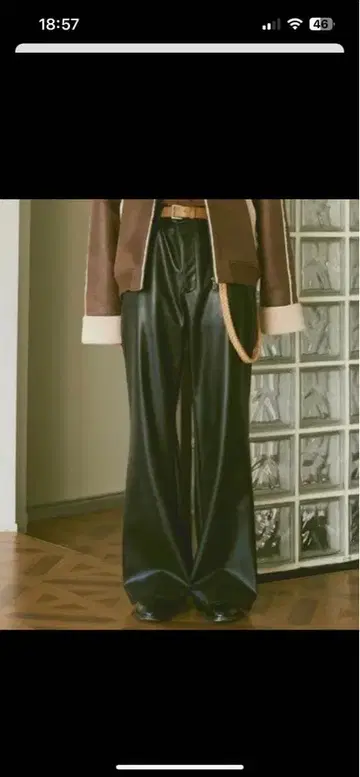 soerte 가죽 팬츠