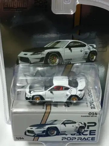 팝 레이스 1/64 도요타 판뎀 GR86 화이트
