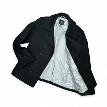 컨디션 최상 뷰티앤유스 코트 L 블랙 더블 브레스트 울