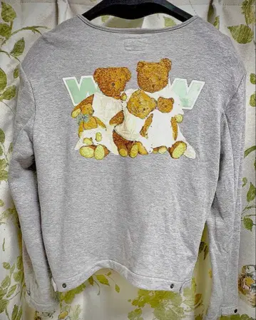 WONDERFUL WORLD 곰 디자인 버튼 가디건