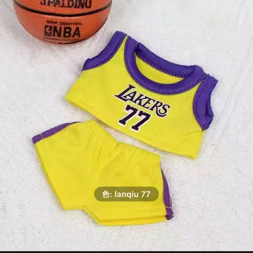 러브브 바스켓 유니폼 레이커스풍 77번 옐로우 컬러
