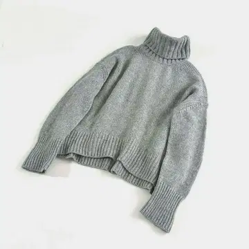 갤러리비 파인울 하이넥 풀오버 S