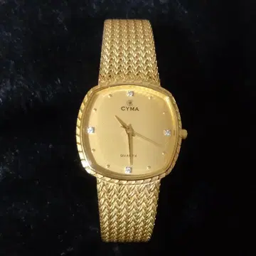 CYMA 골드 손목시계 남성용 작동품