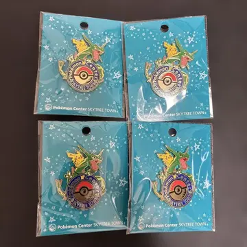 포켓몬 센터 스카이트리 타운 핀 배지 4개 세트